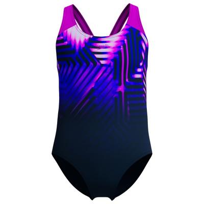 Speedo - Kid's Digi Placement Splashback - Badeanzug Gr 152 blau Image