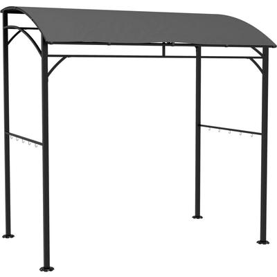 Outsunny - Grillpavillon 215 x 150 x 220 cm Wasserabweisend Gartenpavillon mit Gebogendach, Image