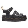 Sandale DR. MARTENS "Blaire", Damen, Gr. 38, schwarz, Leder, modisch, Schuhe, Plateausandale, Riemchensandale, mit Anziehlasche