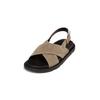 Sandale MARC O'POLO "aus edlem Velours-Rindleder", Damen, Gr. 39, grau (grau stone), Obermaterial: 100% Leder (Rind), unifarben, Schuhe