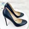 Ladies Pumps Spring Autumn New Ladies Office Work Black High Heels 10CM 12CM Stiletto PU Leather