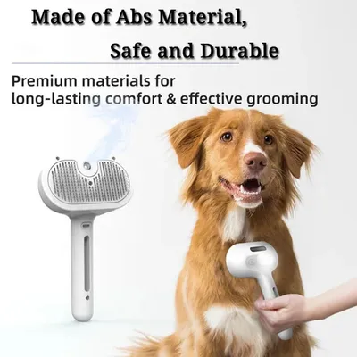 Steam Spray Hundepflegebürste Einzigartige Dampfbürste für Hunde Luxus-Pflegebürste Image