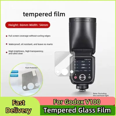 Screen Protector Film For Godox V100 Light Screen Protector Tempered Glass Film For Godox V100 LCD Display Window Acrylic