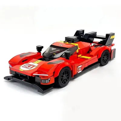 313PCS MOC Geschwindigkeit   Champion Le Mans Rally Champion Sportwagen Stadtauto Modell DIY Image