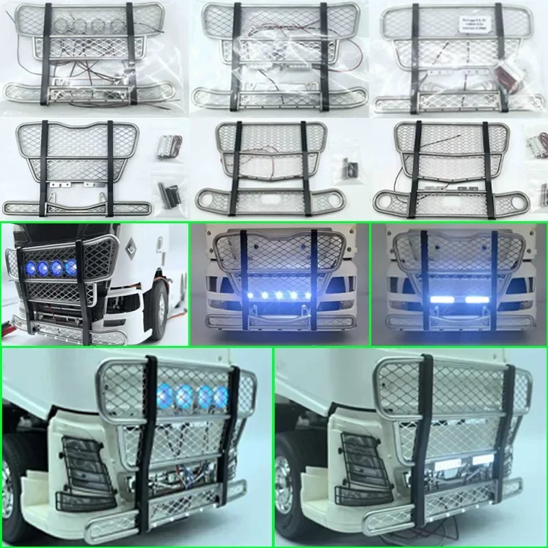 LED 1 Set Crash Barrier Rinder Stift für 1/14 Tamiya RC Truck Scania 770s Volvo 56360 Actros Man Gtx 540 DIY Teile