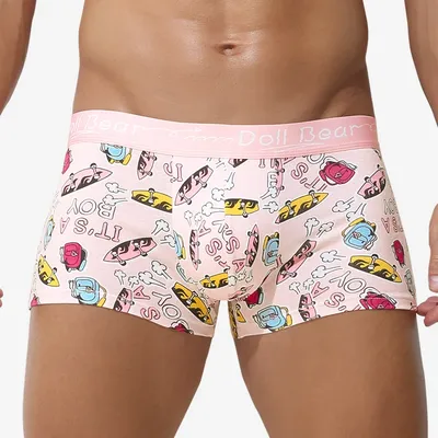 3PC Herren-Unterwäsche aus Baumwolle, antibakterielle Boxershorts, Kopf, große Jugend-Boxershorts, Herren-Sport, bequeme Unterhose Image