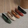 Herbst neue trend schuhe Casual Retro Wohnungen Frau Elegante Französisch Platz Grün Mary Janes Weibliche Schuhe Niedrigen Absätzen Weichen Sohlen Schuhe