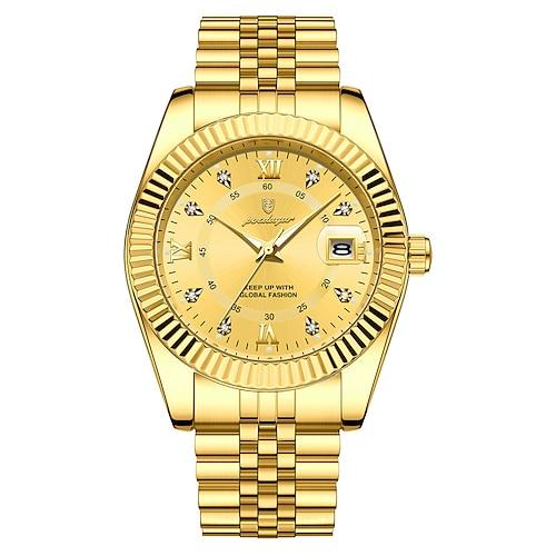 Herren Armbanduhr Wasserdicht Luminous Datum Männer Uhr Edelstahl Hochwertige Sport Herren Quarz Uhren