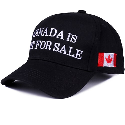 Herren Baseballkappe Sonnenhut Trucker-Kappe Schwarz Wein Poly / Baumwollmischung Bestickt Mode Lässig Täglich Wochenende Flagge Charakter Slogan Verstellbar Sonnenschutz Atmungsaktiv Image