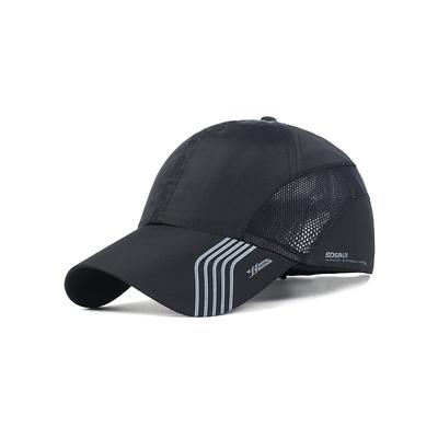 Men's Lightweight Breathable Golf Hat - Quick Dry Sports Cap with Mesh Panel, UV Protection, Adjustable for Outdoor Activities, Running, Tennis and Golf