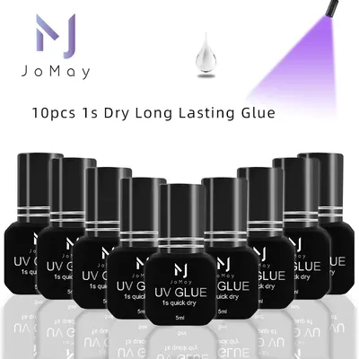 JOMAY 10pieces Lash Extension UV Glue Wholesale Set For Lash Extensions Supplies Super Strong UV
