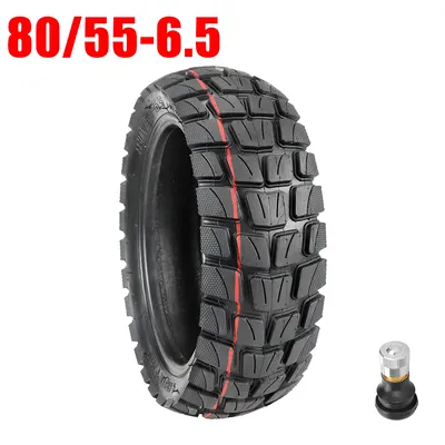 80/55-6.5 Tubeless Tire Thickened Off-road Tire For 10 Inch Electric Scooter Rubber Tire Front with