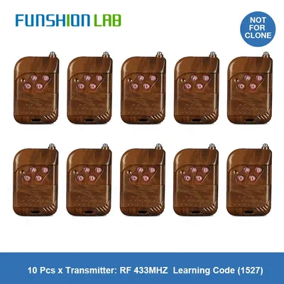 FUNSHION 433 Mhz Universal Wireless Remote Control Learning Code 433Mhz Transmitter For Gate Garage