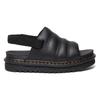 Plateausandale DR. MARTENS "Zebrilus", Damen, Gr. 40, schwarz, Leder, modisch, Schuhe, Plateausandale, Riemchensandale mit gesteppter Bandage