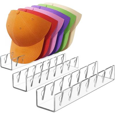 3-Pack Hat Organizer Holds 21 Caps for Closet/Bedroom & Multi-Style