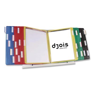 djois(R) by Tarifold Desktop Reference and Display System, 40 Panels with Assorted Borders, White Base (TFID294)