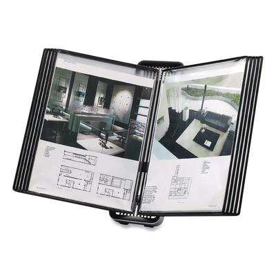 djois(R) by Tarifold VEO Desktop Reference System, 10 Panels with Black Borders, Black Base (TFIV744127)