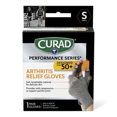 Curad Performance Series 50+ Arthritis Support Gloves, Size S, 4/CS (CURSR19400SD)