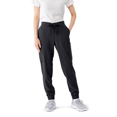 Medline First AVE Women's 7-Pocket Jogger-Style Scrub Pant, Black, Size XL Tall, 1 EA (2544BLKXLT)