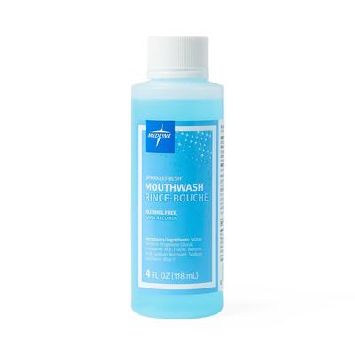 Medline Sparkle Fresh Alcohol-Free Mouthwash, 4 oz., 60/CS (CTR000413)