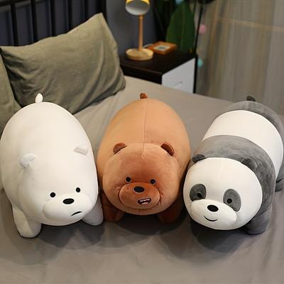 TEMU 3pcs Set Of Bear Doll Pillow 3 Panda Doll Sleeping Cuddle Stuffed Toys, Doll, Bear Gifts, Furniture Decorations, Party Gifts, Children's Gifts