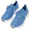 Slip-On Sneaker ARA "MAYA", Damen, Gr. 41, blau (azurblau), Textil, sportlich, Schuhe, Schnürschuh, Slipper in Strickoptik, H-Weite