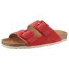 Pantolette VERBENAS "Randell Velour", Damen, Gr. 38, rot, Veloursleder, klassisch, Schuhe, Sommerschuh, Schlappen, Hausschuh, Urlaubschuh mit Softfußbett