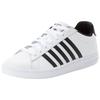 Sneaker K-SWISS "COURT TIEBREAK II", Gr. 46, schwarz-weiß (weiß, schwarz, weiß), Leder, sportlich, Schuhe