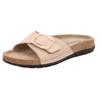Pantolette ROHDE "RODIGO", Damen, Gr. 41, beige (sandfarben), Leder, klassisch, Schuhe, Sommerschuh, Schlappen, Strandschuh, Badeschuh mit Leder-Softfußbett, Topseller
