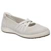 Riemchenballerina JOSEF SEIBEL "Caren 67", Damen, Gr. 39, weiß, Leder, Textil, sportlich, Schuhe, Slipper, Sneaker, Schlupfschuh mit Metallic Einsatz an der Ferse