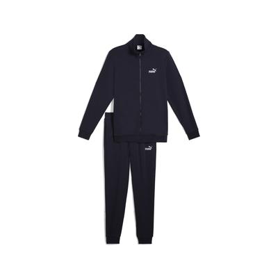 Jogginganzug PUMA "Essentials Jogginganzug Herren", Herren, Gr. XXL, blau (new navy blau), Obermaterial: 68% Baumwolle, 32% Polyester; Rippe: 97% Baumwolle, 3% Elasthan; Seitentascheu00a0u2013 Oben: 100% Baumwolle, Sportanzüge