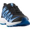 Wanderschuh SALOMON "XA PRO V8 J", Gr. 34, schwarz, weiß, french blau, Synthetik, Textil, sportlich, Schuhe, wasserdicht