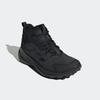 Wanderschuh ADIDAS TERREX, Gr. 45, schwarz (core schwarz, core schwarz, grau four), Leder, Textil, sportlich, Schuhe