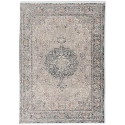 Teppich ASTRA "Tropea 243", blau, B:200cm H:6mm L:290cm, Kunstfaser, Teppiche, Kurzflor, leichter Glanz, Vintage, Wohnzimmer, Orient Image