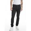 Slim-fit-Jeans REPLAY "Anbass", Herren, Gr. 34, Länge 34, blau (rinsed), Denim/Jeans, Obermaterial: 74% Baumwolle, 22% Polyester, 4% Elasthan, casual, slim fit, Jeans