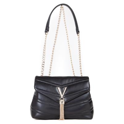 Umhängetasche VALENTINO BAGS "FLAP BAG PRIVILEGE", Damen, Gr. B/H/T: 23cm x 17cm x 9cm, schwarz (nero), Lederimitat, Taschen, Schultertasche Henkeltasche Handtasche Damen Image