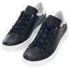 Sneaker ARA "ROM", Damen, Gr. 8,5 (42,5), blau (nachtblau, weiß), Glattleder, kontrastfarbene Details, sportlich, Schuhe, Schnürschuh, Retro Sneaker, Komfortschuh in Bequemweite G (= weit)
