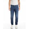 Slim-fit-Jeans REPLAY "Anbass", Herren, Gr. 31, Länge 34, blau (dunkelblau 840), Denim/Jeans, Obermaterial: 99% Baumwolle, 1% Elasthan, casual, slim fit, Jeans