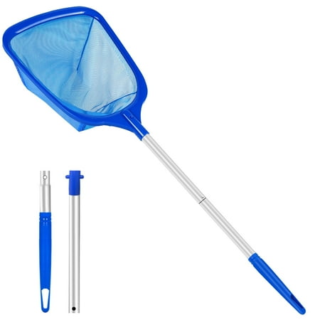 KGC Hot Tub Pool Skimmer Net Pool Net With 13 Aluminum Pole Deep Fine Mesh For Hot Tubs/Spas/Fountain/Small Pools Durable Aluminum Handle Leaf & Debris Pool Accessories For Above Pools