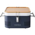 Everdure CUBE Portable Charcoal Grill Tabletop BBQ Perfect Tailgate Beach Patio or Camping Grill Lightweight & Compact Small Grill with Preparation Board & Food Storage Tray Graphite