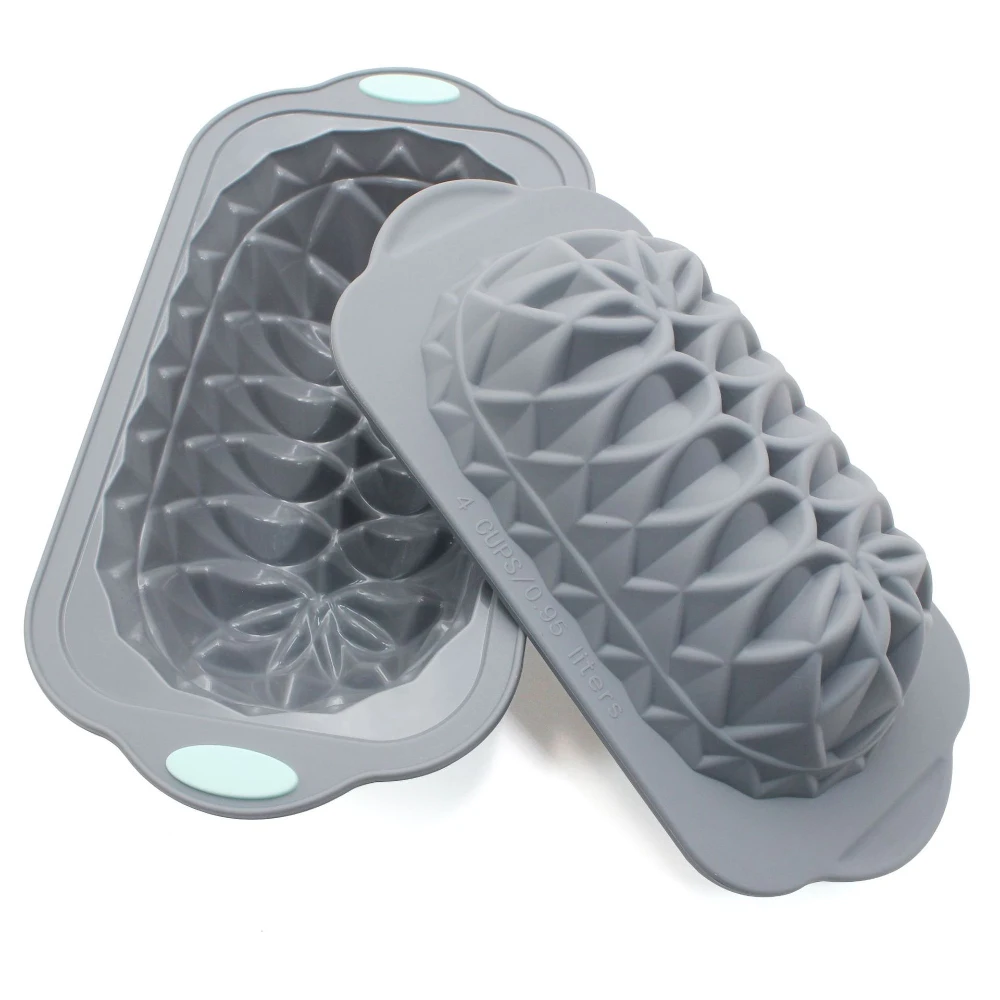 Doppelte Farbe Stahlring Lotusförmige Kuchenform Toast Kuchenform Brot Backform Image