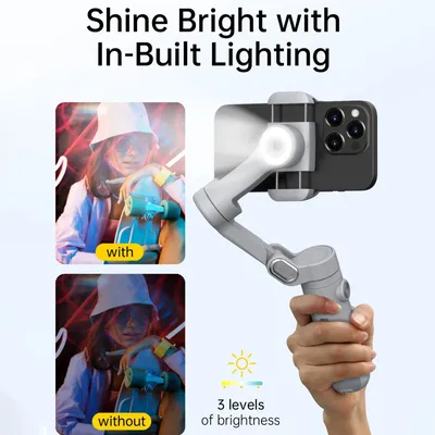 AOCHUAN Smart XPro Grey Smartphone 3-Achsen-Gimbal-Stabilisator für iPhone und Android Phone Video-Shooting-Stabilisator