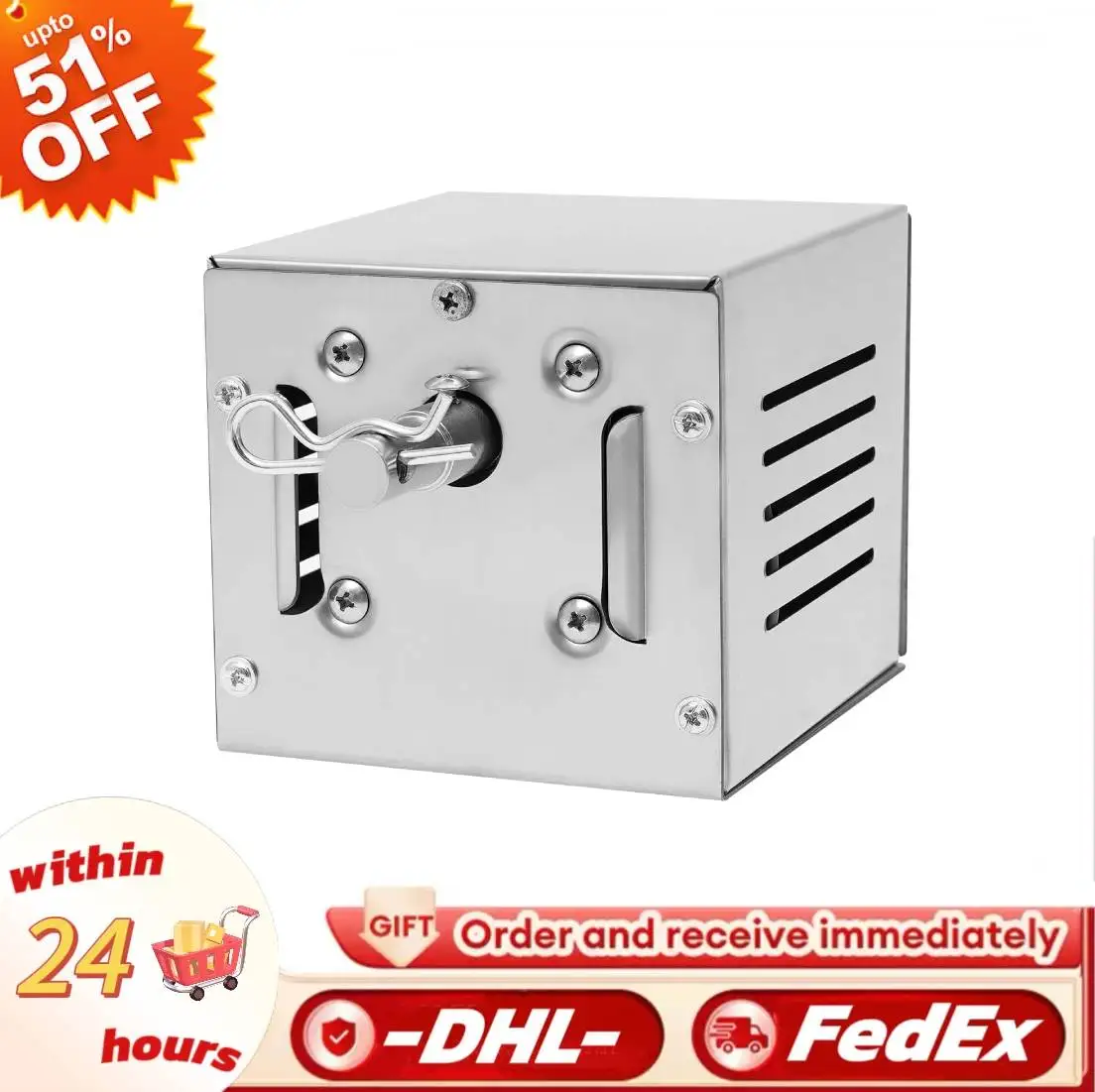 25 W elektrischer Grill-Rotationsmotor aus Edelstahl, Spießgrill, Rotisserie-Motor, 220 V, maximale Belastung 60 kg Image