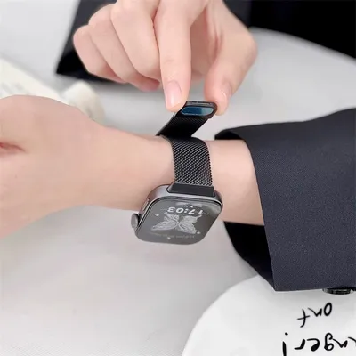 Milanese Loop Band für Huawei Uhr FIT 3 Armband smart Magnetische edelstahl correa für Huawei fit 3 Image