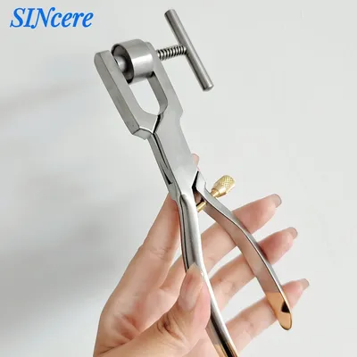 Dental Orthodontics Bone Crusher Forceps Stainless Steel Oral Implant Bone Mill Morselizer