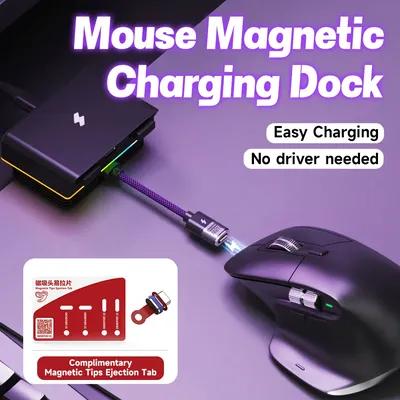 RGB Mouse Magnetic Charging Dock for Logitech G PRO X SUPERLIGHT 2//MX Master 3/3S/Anywhere