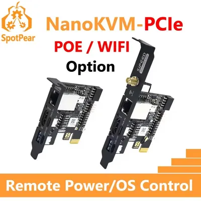 Sipeed NanoKVM PCIe Remote Control / Power / Desktop Maintenance Server UART HDMI USB RISC-V