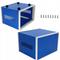 Custodia in metallo blu per strumenti 110x180x130mm