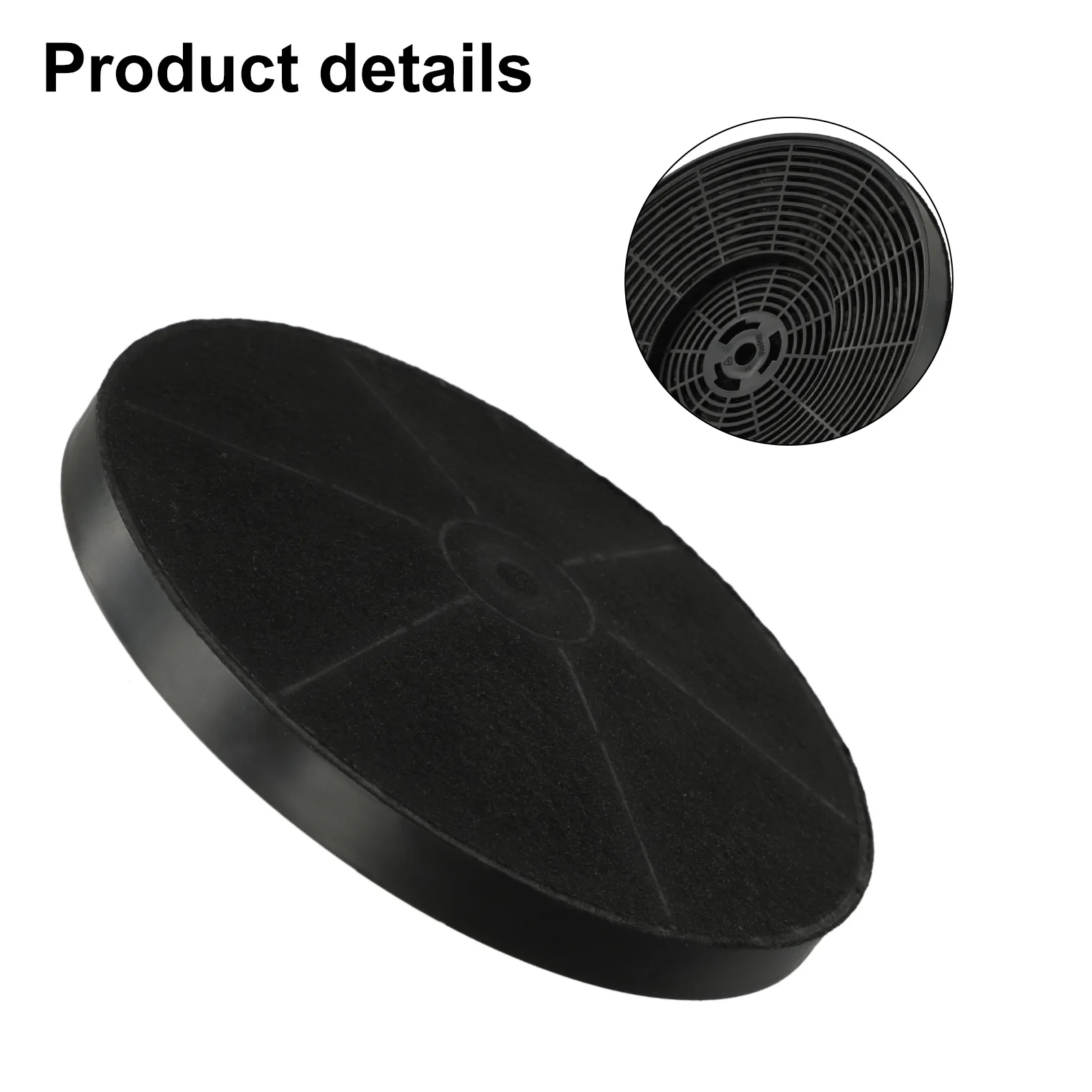 Filtre à charbon actif pour hotte de cuisine, dimensions 175x175x20mm, pièces détachées pour appareil électroménager