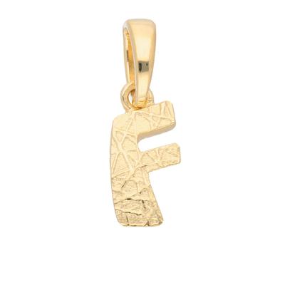 Buchstaben-Anhänger ADELIA´S "Damen & Herren 333 Gold Buchstabenanhänger F", gold, Schmuckanhänger, Damen, Gold, für Damen & Herren Image